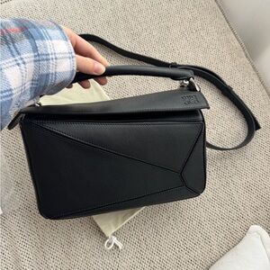 Loewe Black small puzzle bag